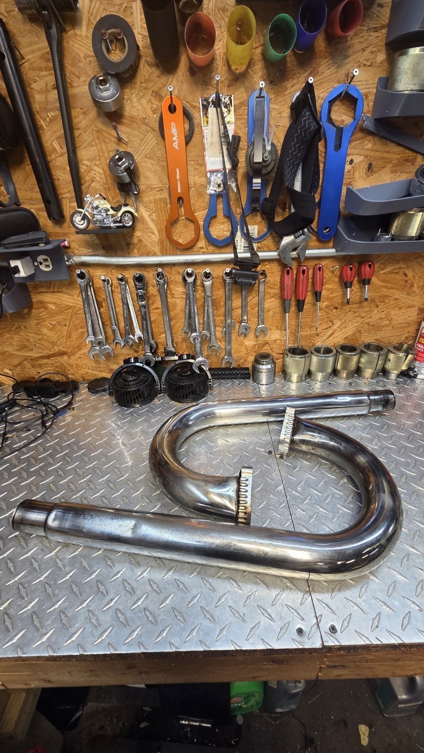 1997-2005 BMW R1200C R1200CL OEM Exhaust Header Head Pipes Pair 1997-2005 BMW R1200C R1200CL OEM Exhaust Header Head Pipes Pair