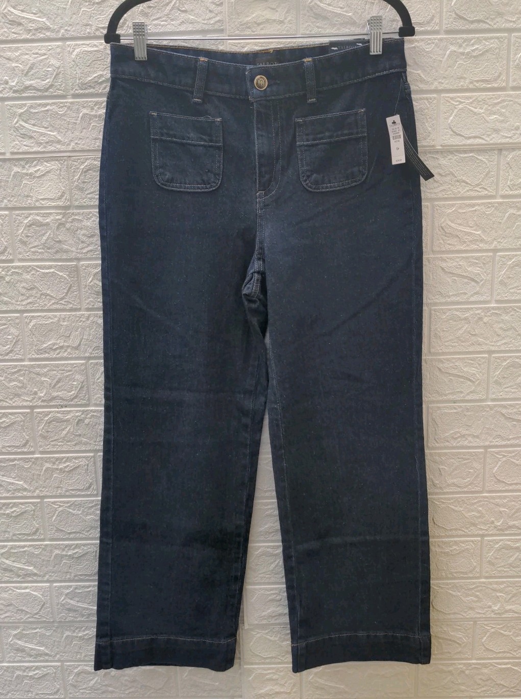 New Talbots Patch Pocket Classic Jeans Trousers Astoria Wash Size 8P New Talbots Patch Pocket Classic Jeans Trousers Astoria Wash Size 8P
