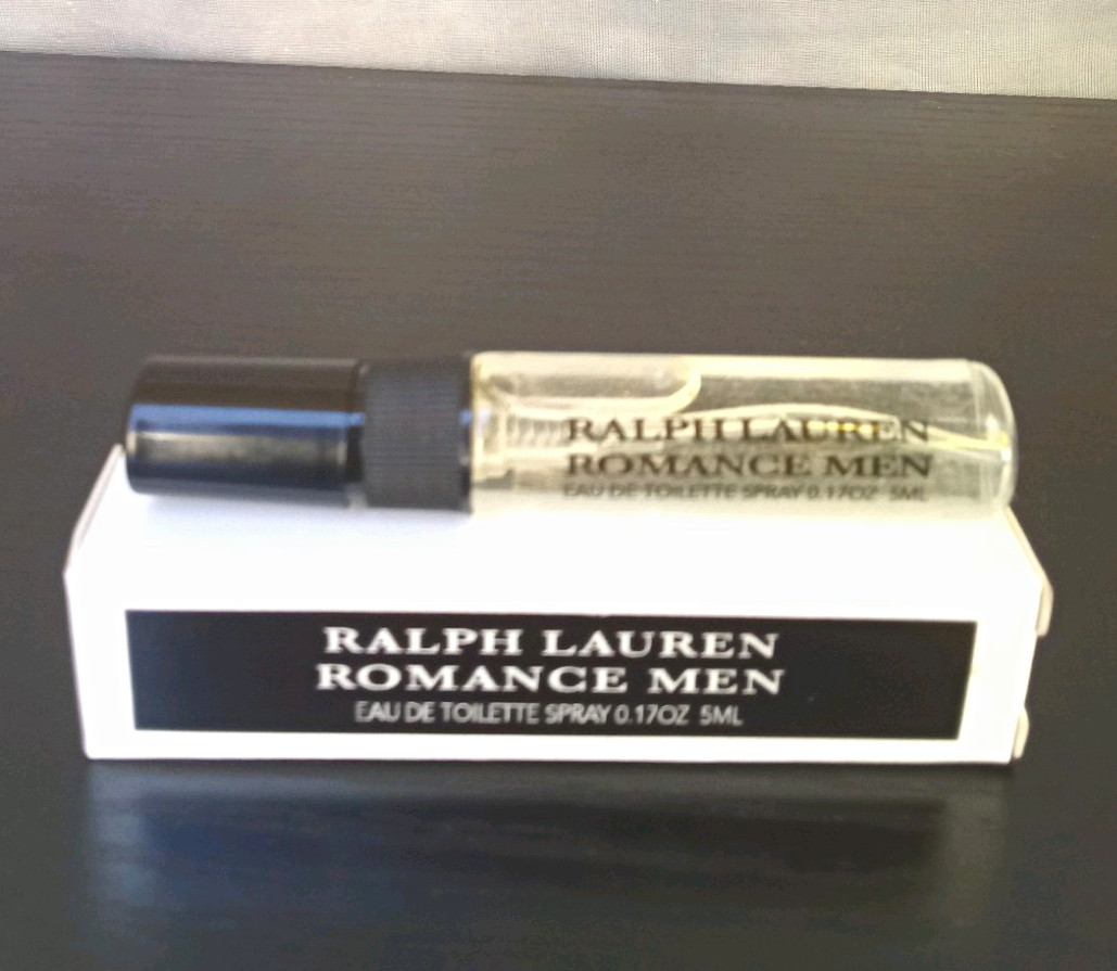 NIB Discontinued Romance Men Ralph Lauren EDT 5ml Mini Travel-Size Cologne Spray NIB Discontinued Romance Men Ralph Lauren EDT 5ml Mini Travel-Size Cologne Spray