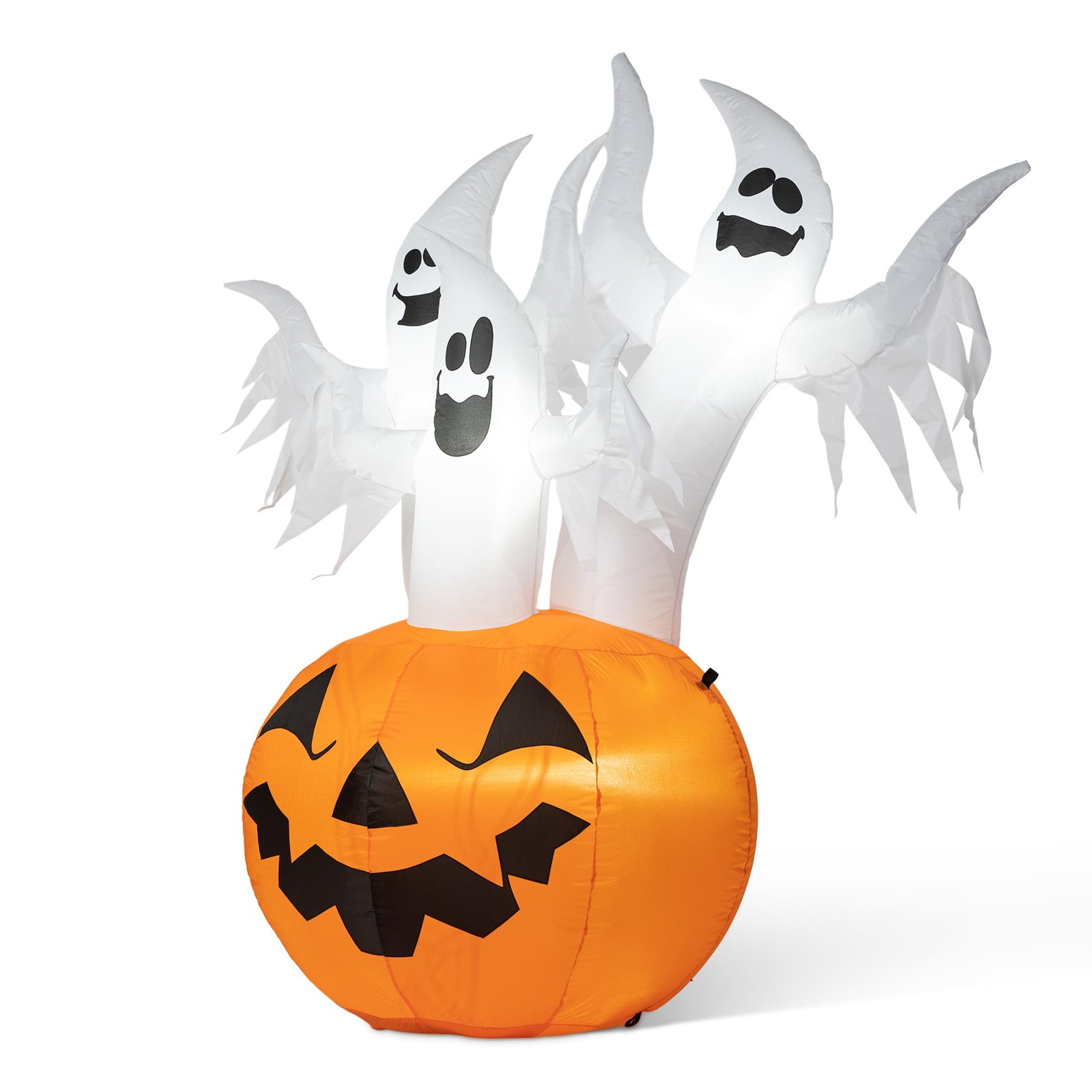Glitzhome 6ft Halloween Inflatable Decor, 3 Ghosts in Muticolor