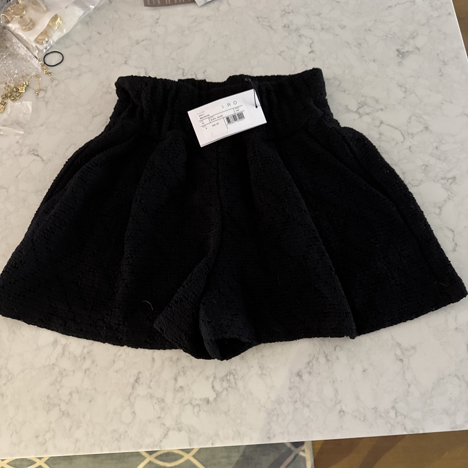 IRO Hetani Shorts Black Soft Eyelet Lined 34 NWT $295 IRO Hetani Shorts Black Soft Eyelet Lined 34 NWT $295