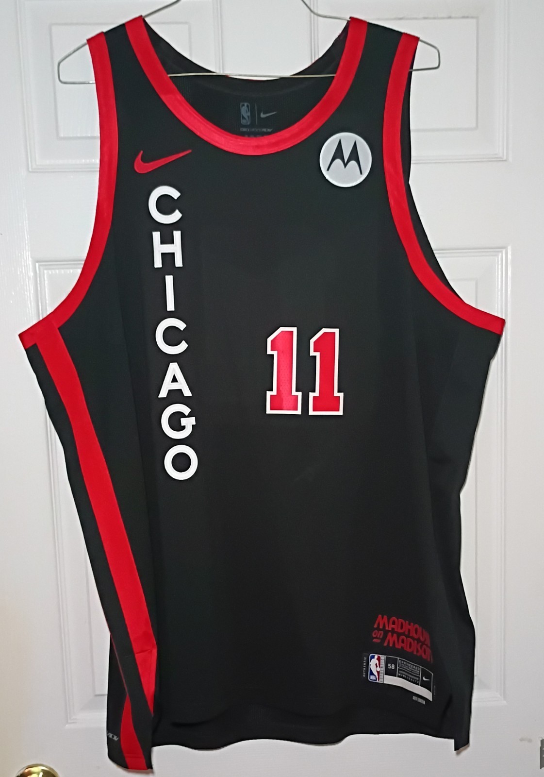 Nike NBA Demar DeRozan Nike Bulls City Edition Authentic Jersey Size 58 3XL NWT