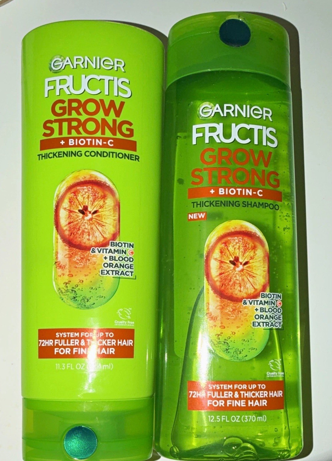 Garnier Fructis Grow Strong Biotin-C Thickening Shampoo & Conditioner Set Garnier Fructis Grow Strong Biotin-C Thickening Shampoo & Conditioner Set