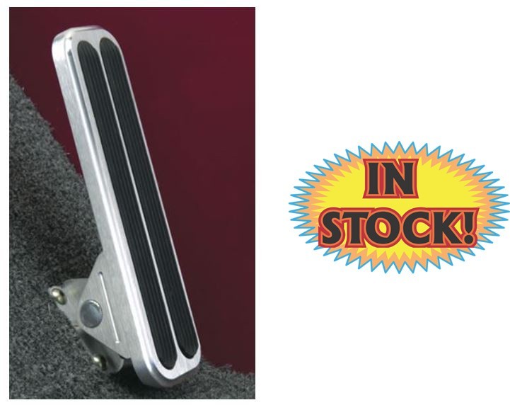 Lokar FMG-6098 Eliminator Floor-Mount Throttle Pedal - Aluminum & Rubber