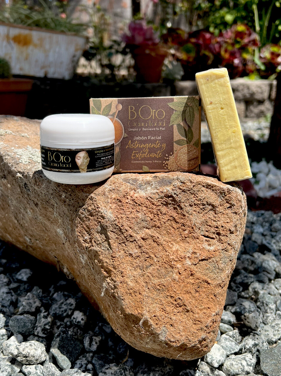 B’Oro Crema Facial 39g y Jabon. Boro facial cream and soap