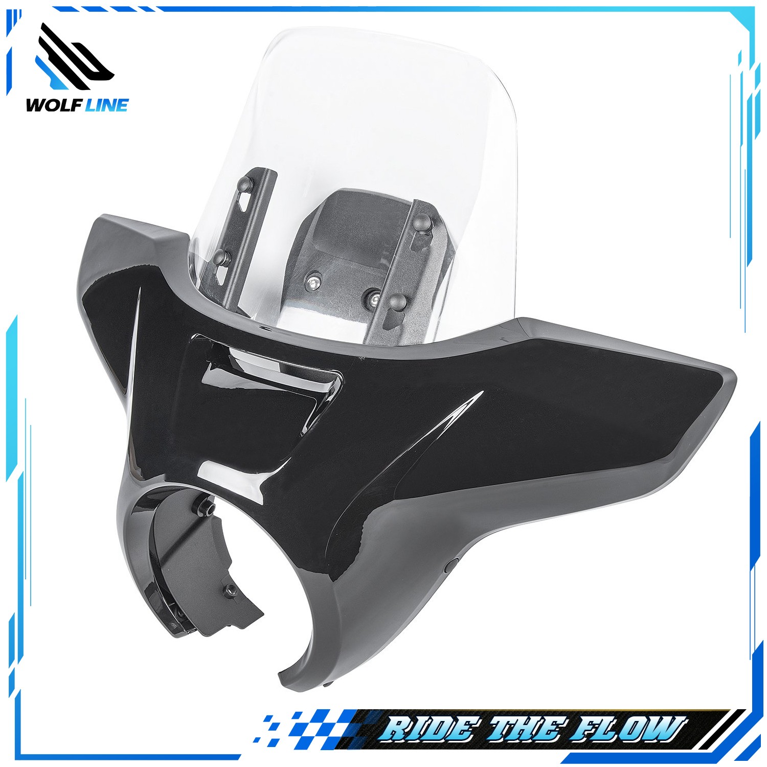 WOLFLINE Windshield Headlight Fairing Kit for Honda Rebel 300 & 500 2020-2026