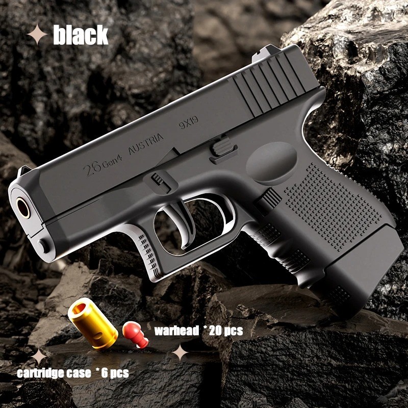 G26 Toy Gun Soft Bullet Blaster Shell Ejecting Foam Dart Toy Blaster Kid Outdoor G26 Toy Gun Soft Bullet Blaster Shell Ejecting Foam Dart Toy Blaster Kid Outdoor