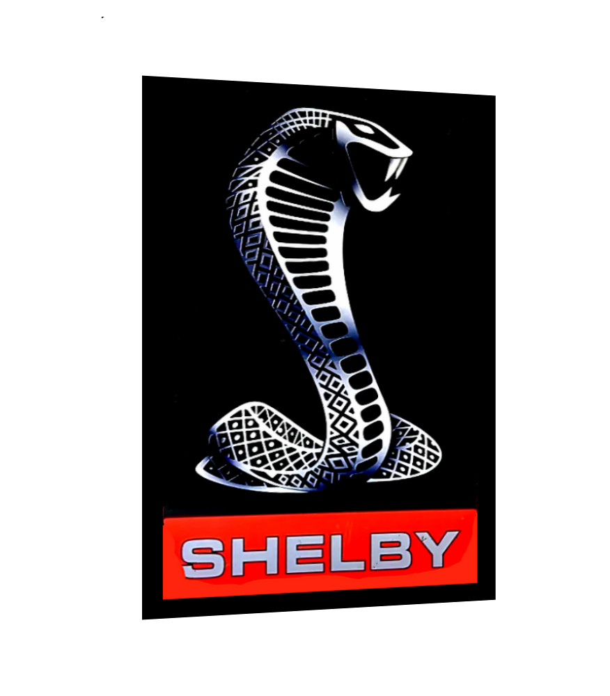 SHELBY COBRA  SIGN STICKER VINTAGE REPLICA SIGN. Makes A Great Gift