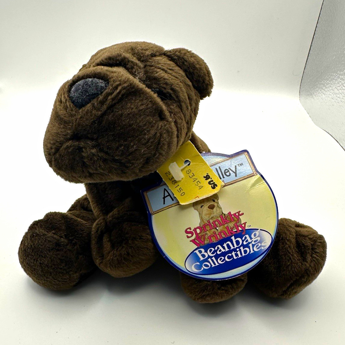 Animal Alley Sprinkly Wrinkly Beanbag Brown Plush Dog Vintage 2000 83454 Animal Alley Sprinkly Wrinkly Beanbag Brown Plush Dog Vintage 2000 83454