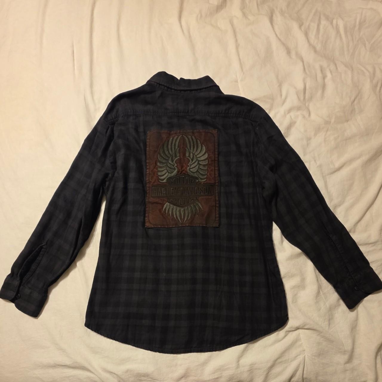 Vintage Harley Davidson Women’s Plaid Shirt Angel Wings XL Vintage Harley Davidson Women’s Plaid Shirt Angel Wings XL