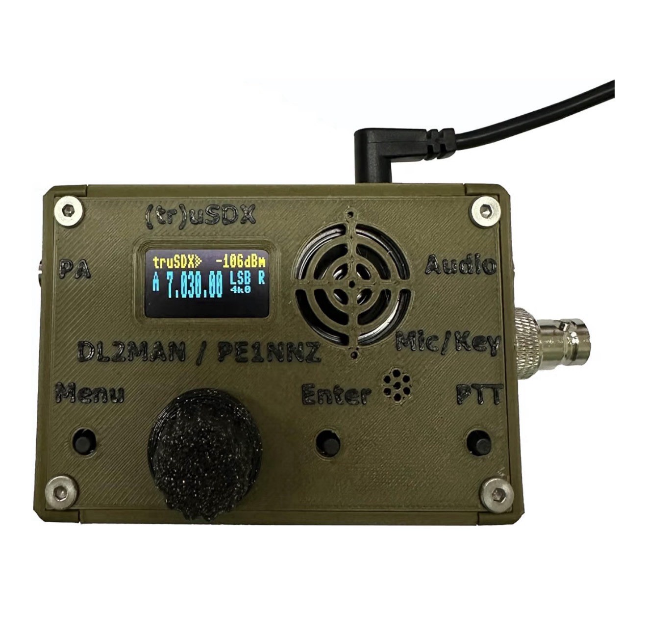Malahit TR uSDX 5-Band Multimode QRP Transceiver Assembled Army Green