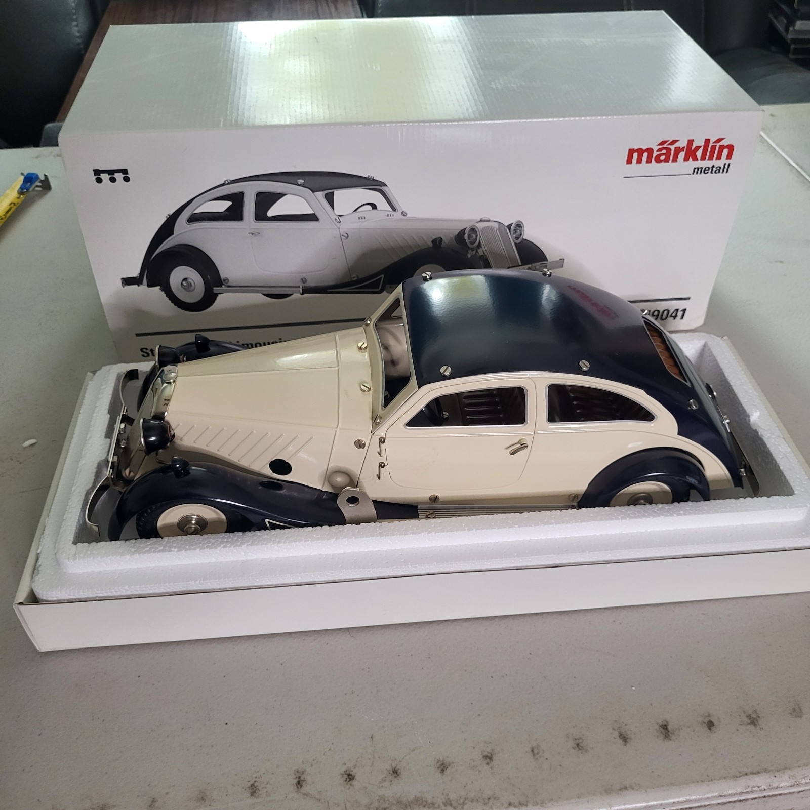 Marklin Metall Constructor Type Limousine Car 19041 Clockwork Boxed 