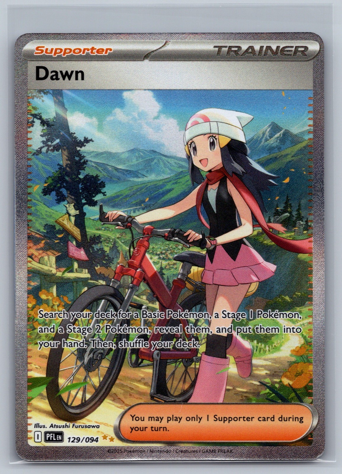 Dawn 129/094 Special Illustration Rare Phantasmal Flames Pokemon Holo Near Mint Dawn 129/094 Special Illustration Rare Phantasmal Flames Pokemon Holo Near Mint