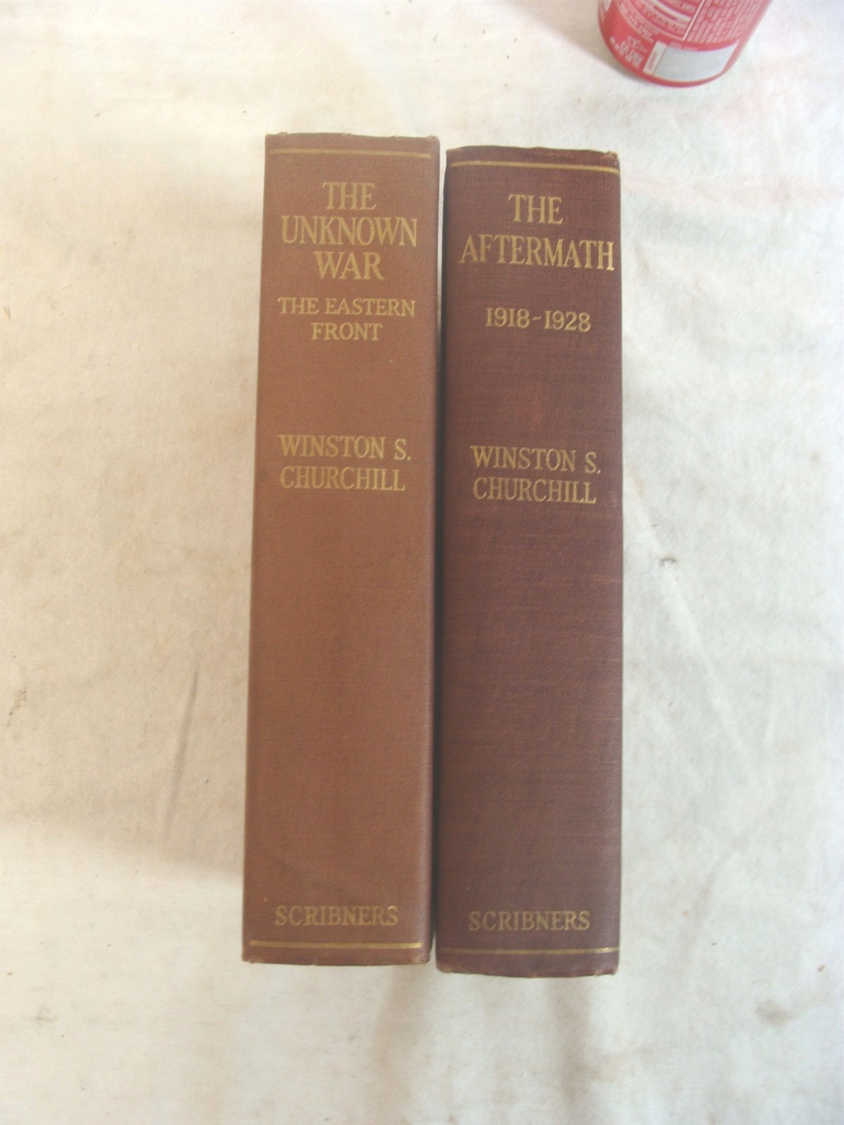 Antique 1929 Winston Churchill The Unknown War & The Aftermath 2 Vol Set Books