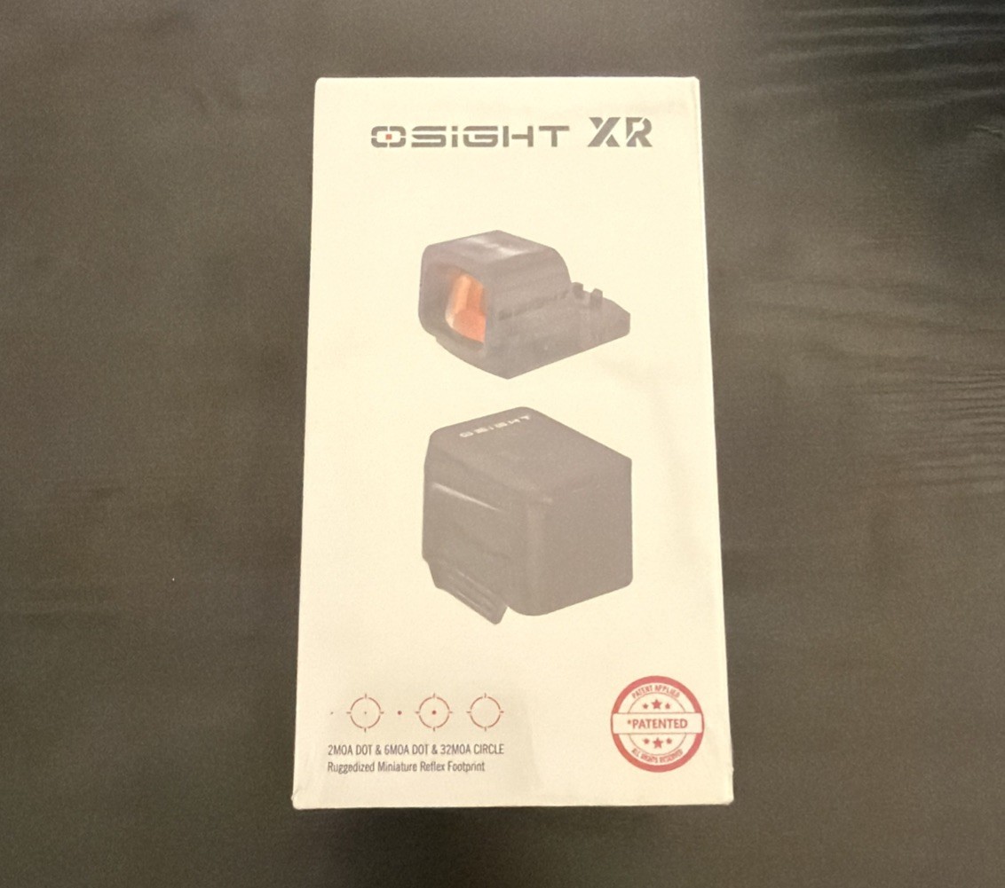 Osight XR Enclosed Red Dot Optic Ruggedized Miniature Reflex Footprint 2/6+32 Osight XR Enclosed Red Dot Optic Ruggedized Miniature Reflex Footprint 2/6+32