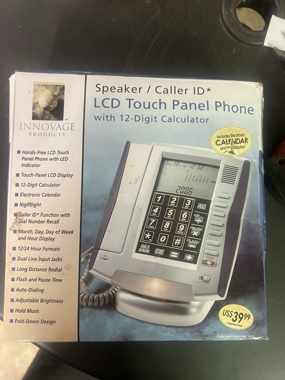 Innovage LCD Touch Panel Phone / Speaker Caller ID / Calculator Innovage LCD Touch Panel Phone / Speaker Caller ID / Calculator