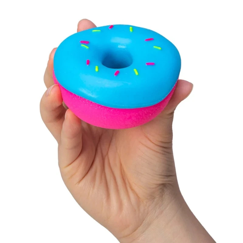 Donut Squishy Stress Relief Toy Soft Squeeze Sensory Fidget Random Color