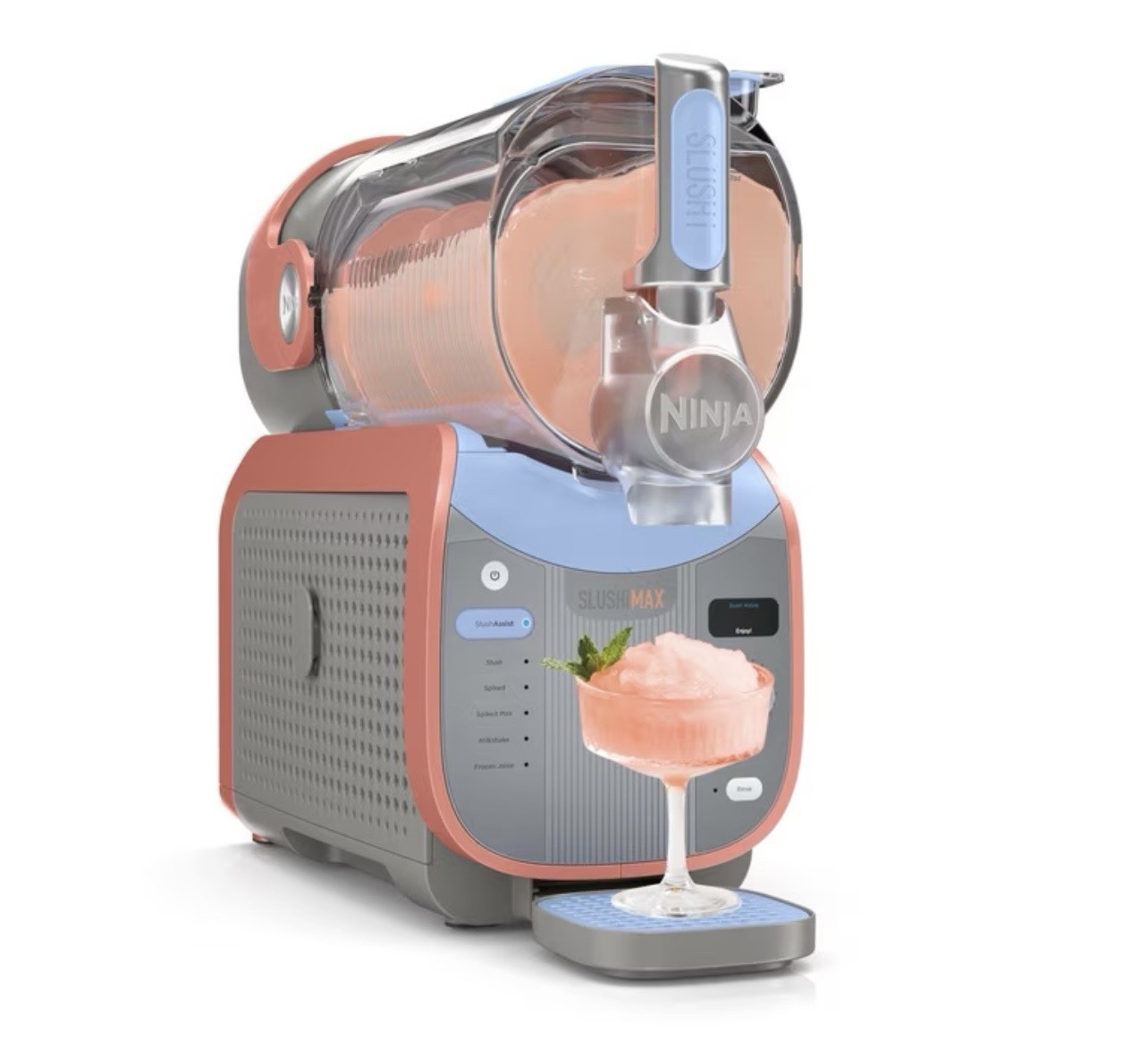 New Ninja SLUSHi Max XXL Smart Frozen Drink Maker Smart Technology Blue/Peach New Ninja SLUSHi Max XXL Smart Frozen Drink Maker Smart Technology Blue/Peach