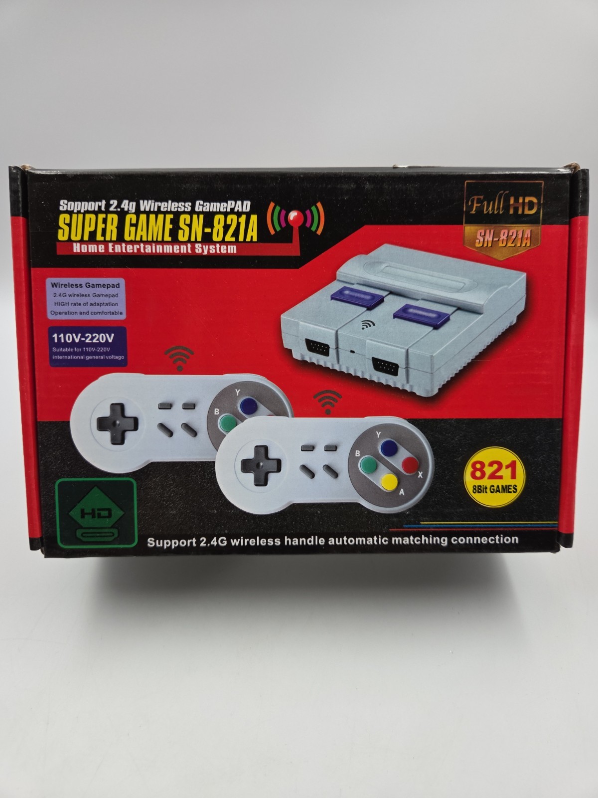 Classic Super Mini SN-821A Retro Console Nintendo 821 GAMES Wireless Controllers Classic Super Mini SN-821A Retro Console Nintendo 821 GAMES Wireless Controllers