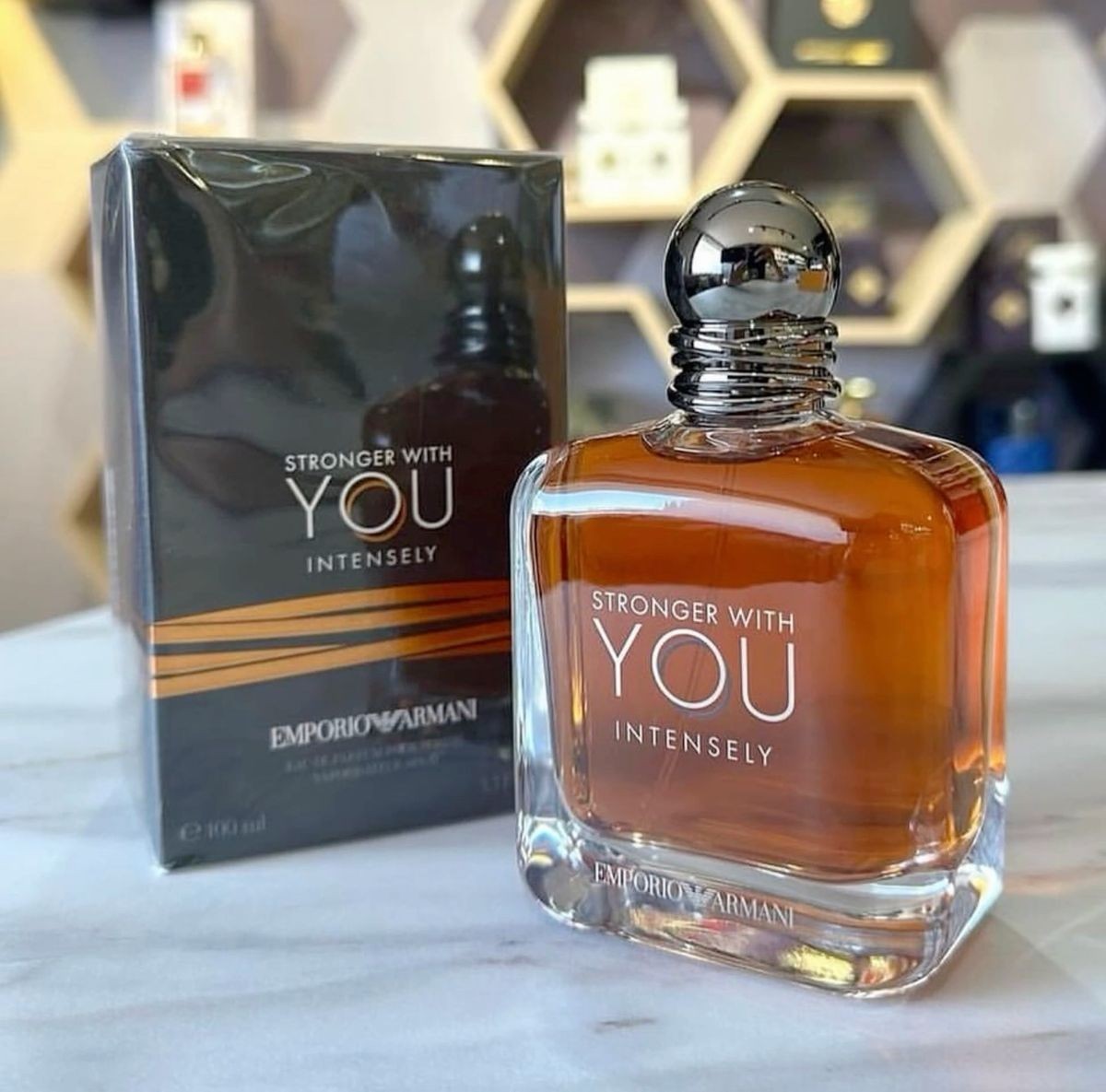 Stronger With You Intensely Armani Men\'s Fragrances Eau De Parfum Spray 3.3oz Stronger With You Intensely Armani Men\'s Fragrances Eau De Parfum Spray 3.3oz