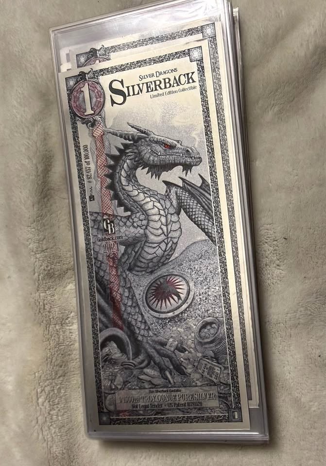 2024 Silverback Dragon 1/1000 oz Troy 999 Pure Silver - Limited Edition