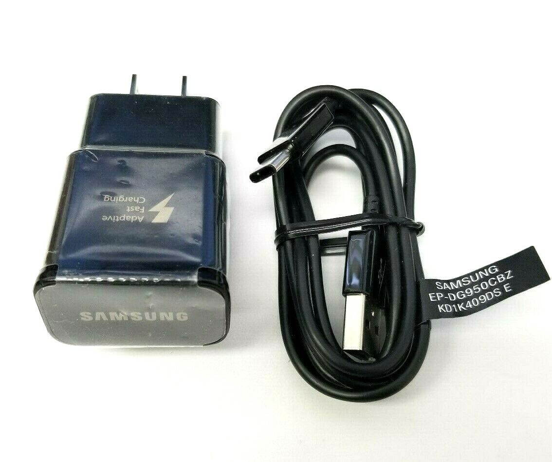 Samsung Galaxy S9 S8 Plus Note 9 Genuine Fast OEM Wall Charger +Type C Cable USB