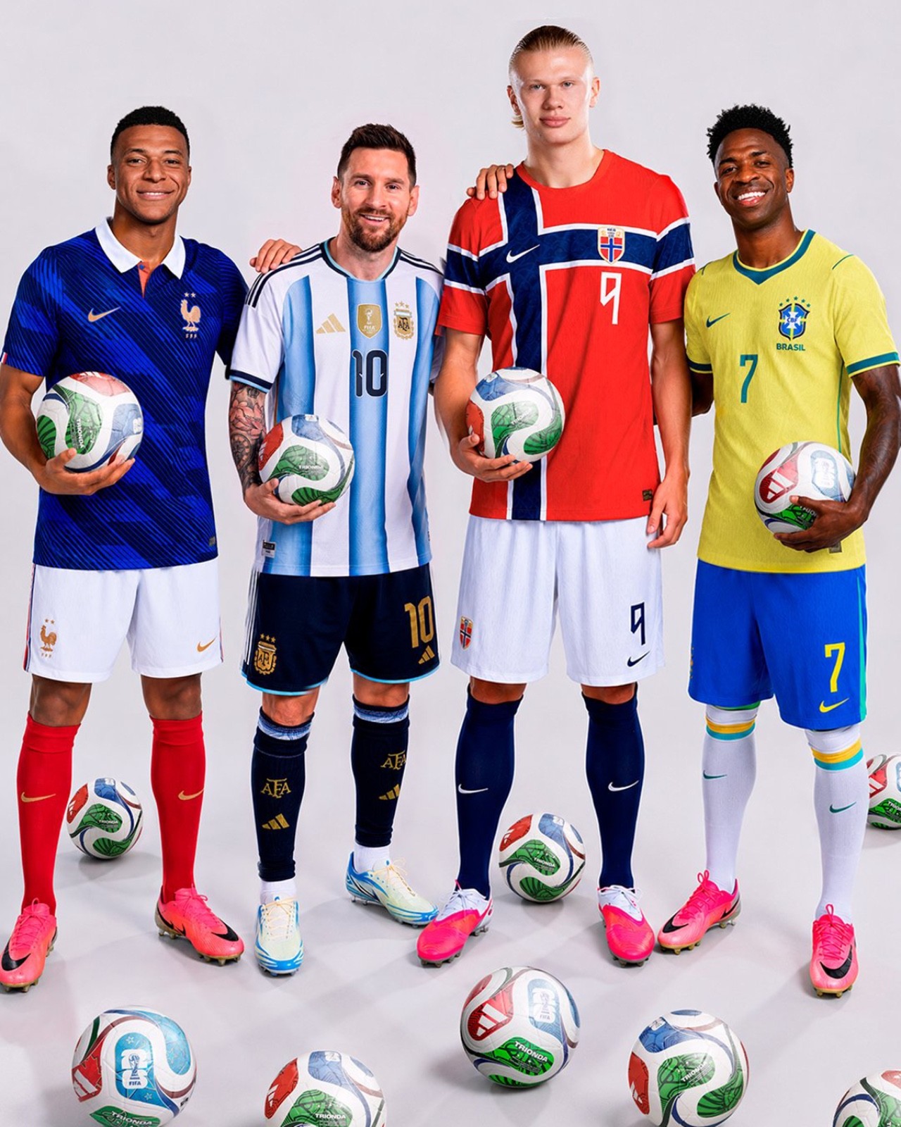 8x10 Photo Lionel MESSI, Kylian MBappe, Erling Haaland Vini FIFA 2026 World Cup 8x10 Photo Lionel MESSI, Kylian MBappe, Erling Haaland Vini FIFA 2026 World Cup