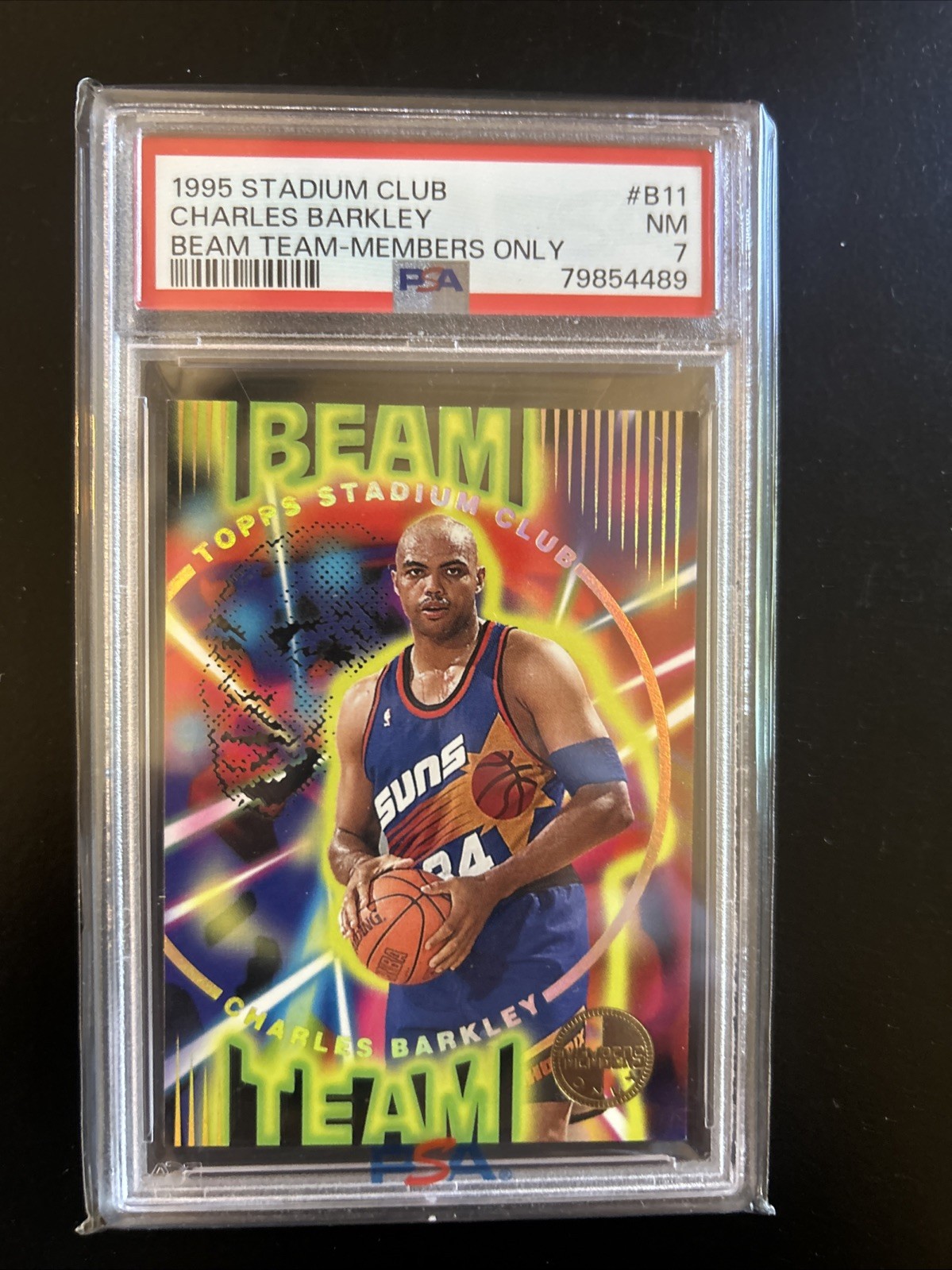 Charles Barkley 1995 Stadium Club Beam Team Members Only PSA 7 Low/rare Pop. Charles Barkley 1995 Stadium Club Beam Team Members Only PSA 7 Low/rare Pop.