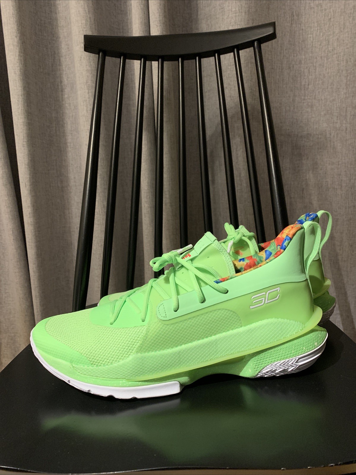 Under Armour Stephen Curry 7 X Sour Patch Kids Lime 3021258 302 Men\'s 16 Shoes