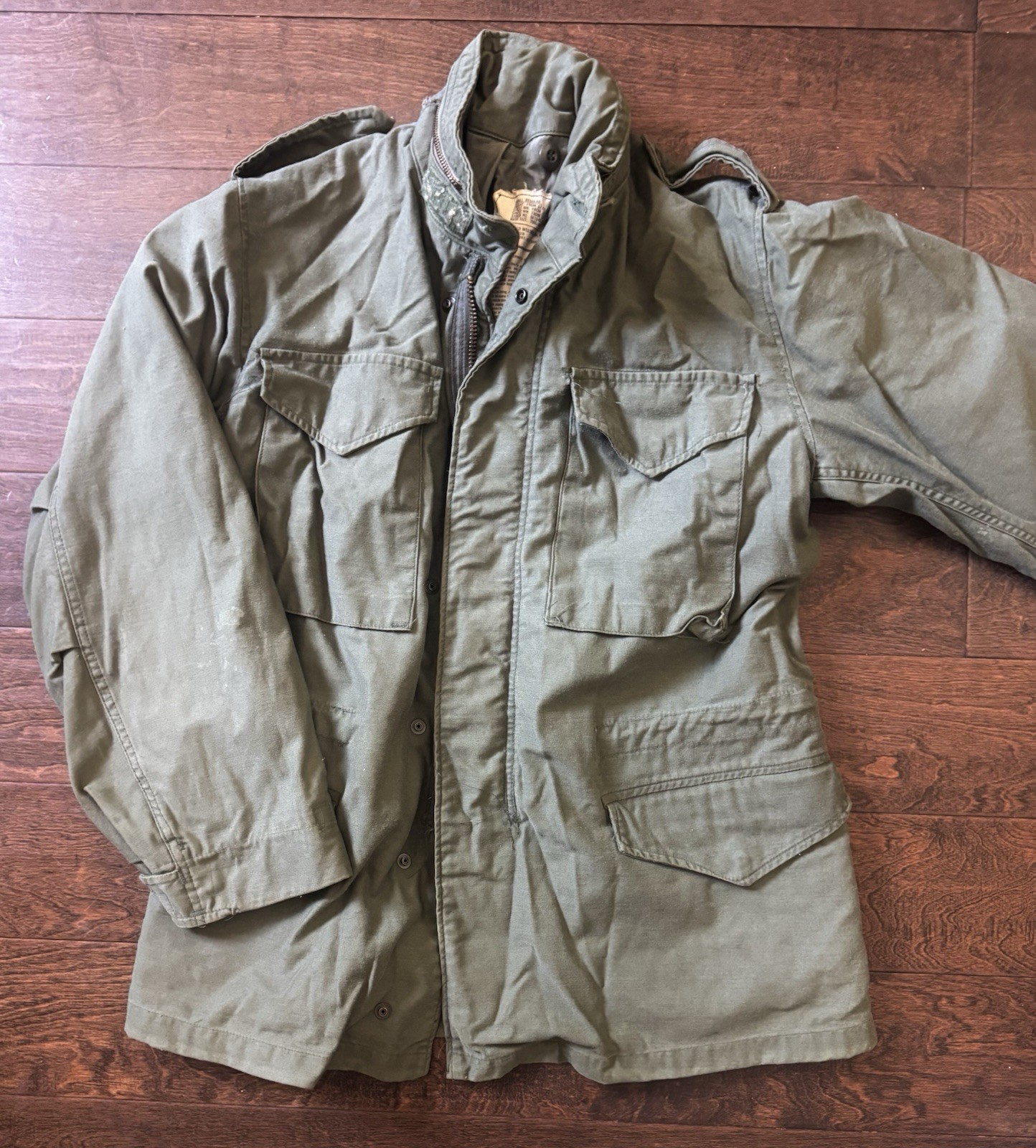 Vintage 1981 Alpha Industries M-65 Field Jacket OG-107 US Army Small Regular Vintage 1981 Alpha Industries M-65 Field Jacket OG-107 US Army Small Regular