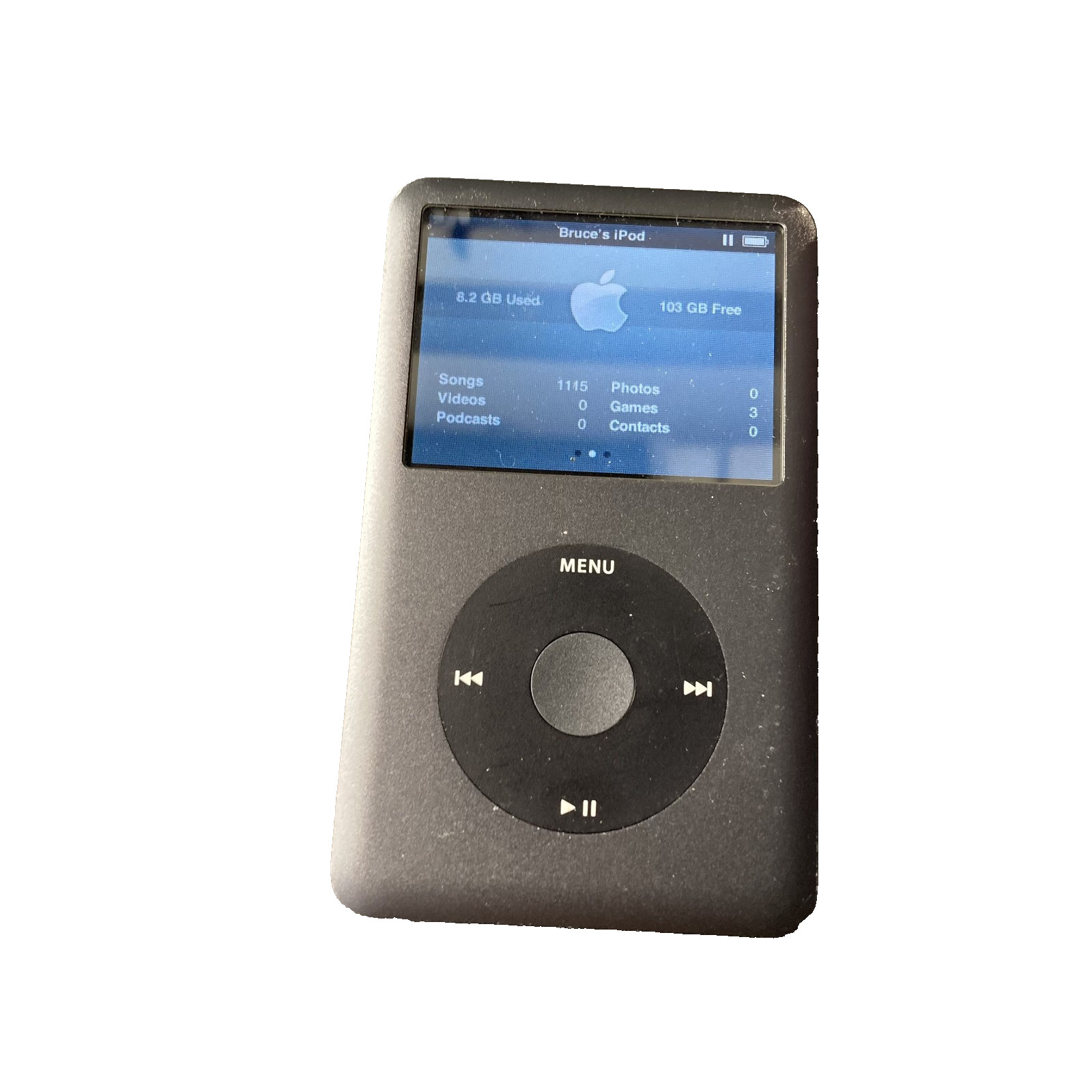 Apple iPod Classic 6.5 Generation 1115 Songs 120GB Space Gray Music Player A1238