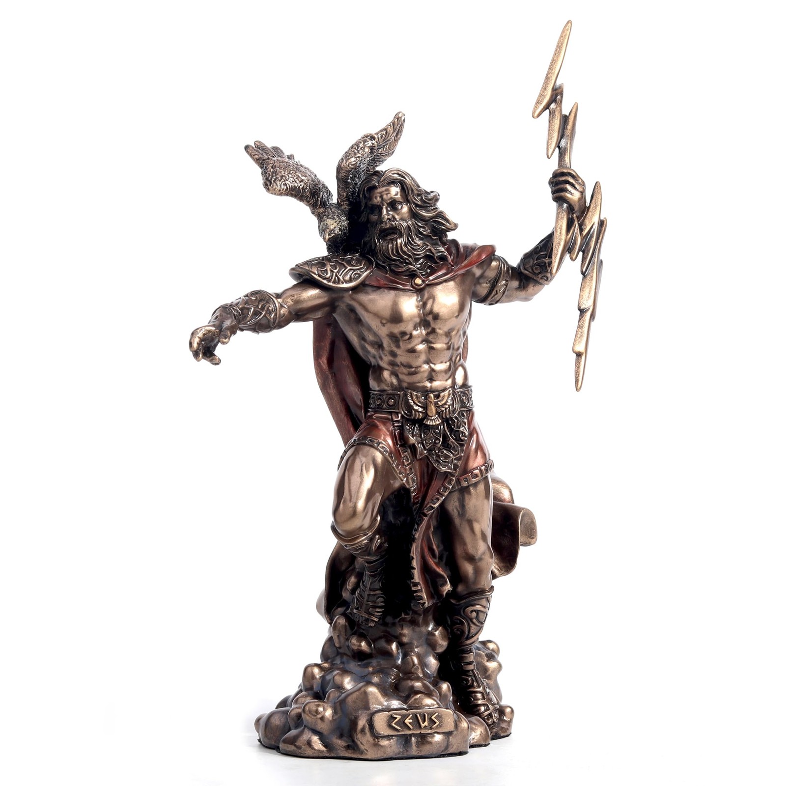 Veronese Design 7 1/2 Inches Zeus The Greek God of The Sky Cold Cast Figurine Veronese Design 7 1/2 Inches Zeus The Greek God of The Sky Cold Cast Figurine