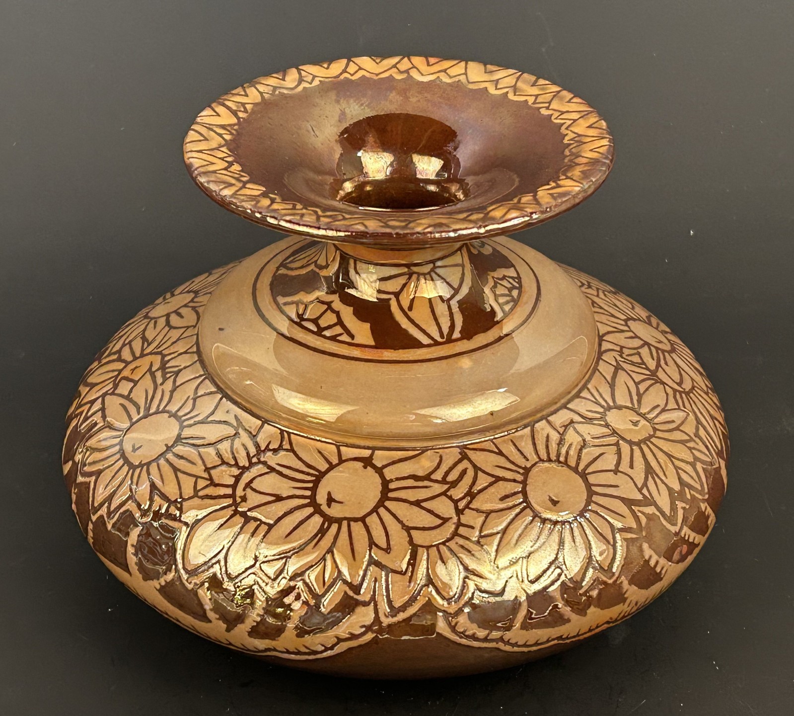 Wileman Shelley Foley Spano-Lustra Vase Frederick Rhead Roseville Della Robbia