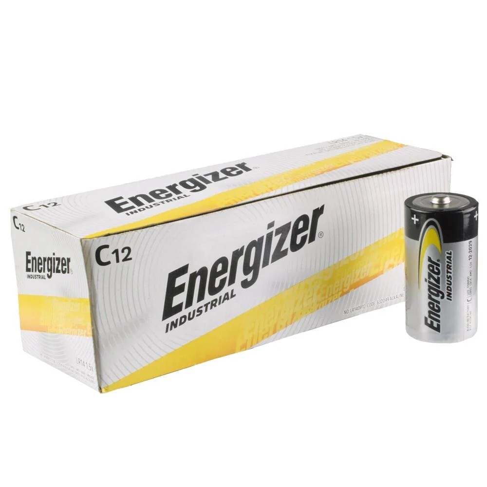 Energizer EN93 Industrial Alkaline Batteries, C , 12 Batteries/Box, EXP. 12/2035 Energizer EN93 Industrial Alkaline Batteries, C , 12 Batteries/Box, EXP. 12/2035