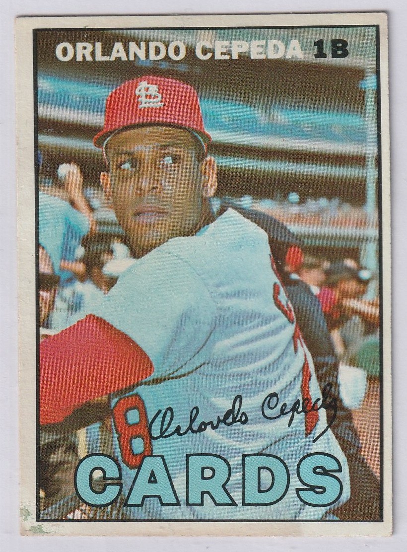 1967 Orlando Cepeda Topps #20 St. Louis Cardinals