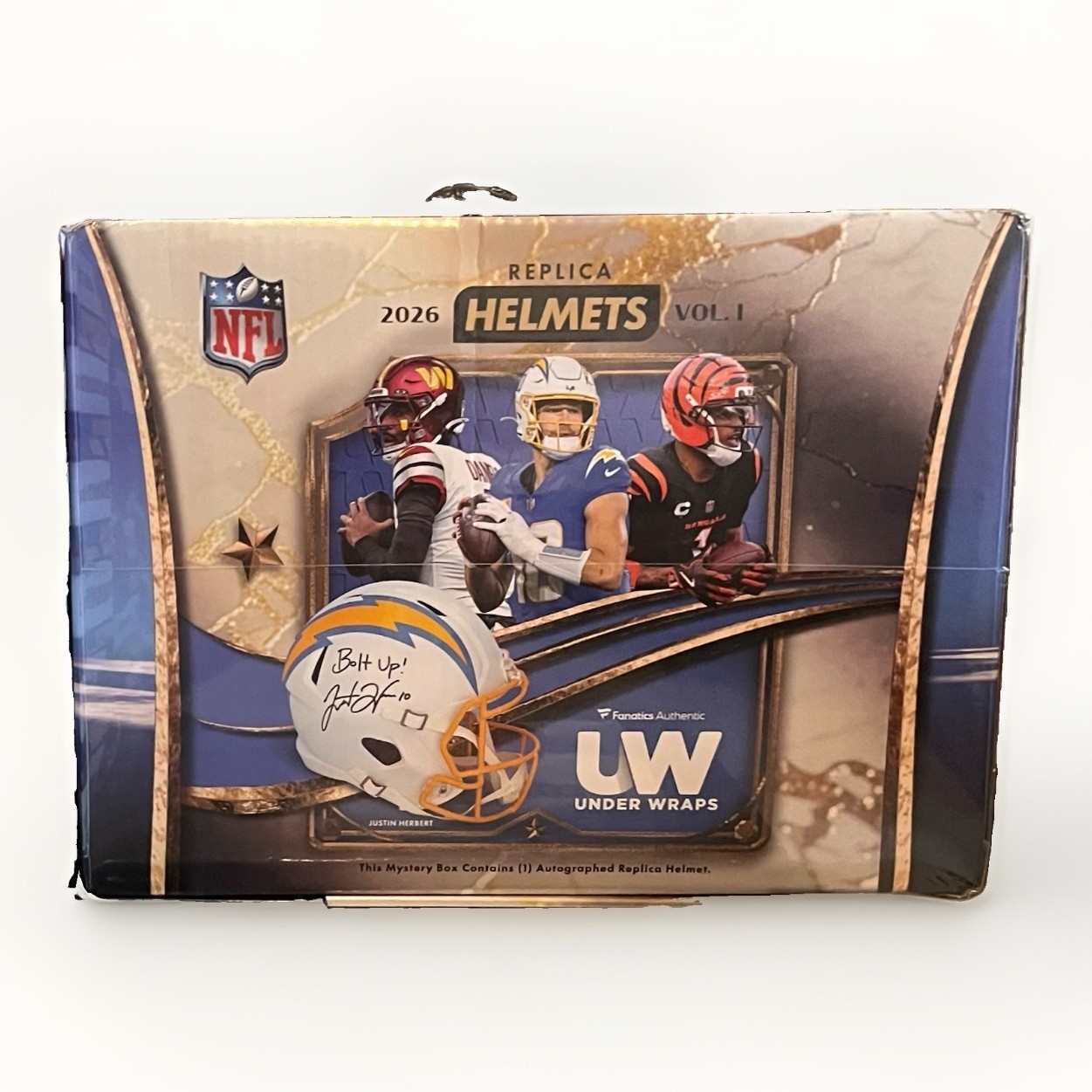 2026 Fanatics Under Wraps Football Autographed NFL Replica Helmet Volume 1 2026 Fanatics Under Wraps Football Autographed NFL Replica Helmet Volume 1