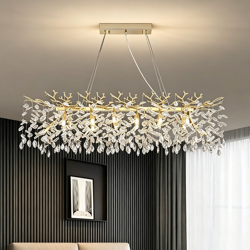 Elegant Crystal Chandelier Hallway Creative Decorative Chandelier Dimmable