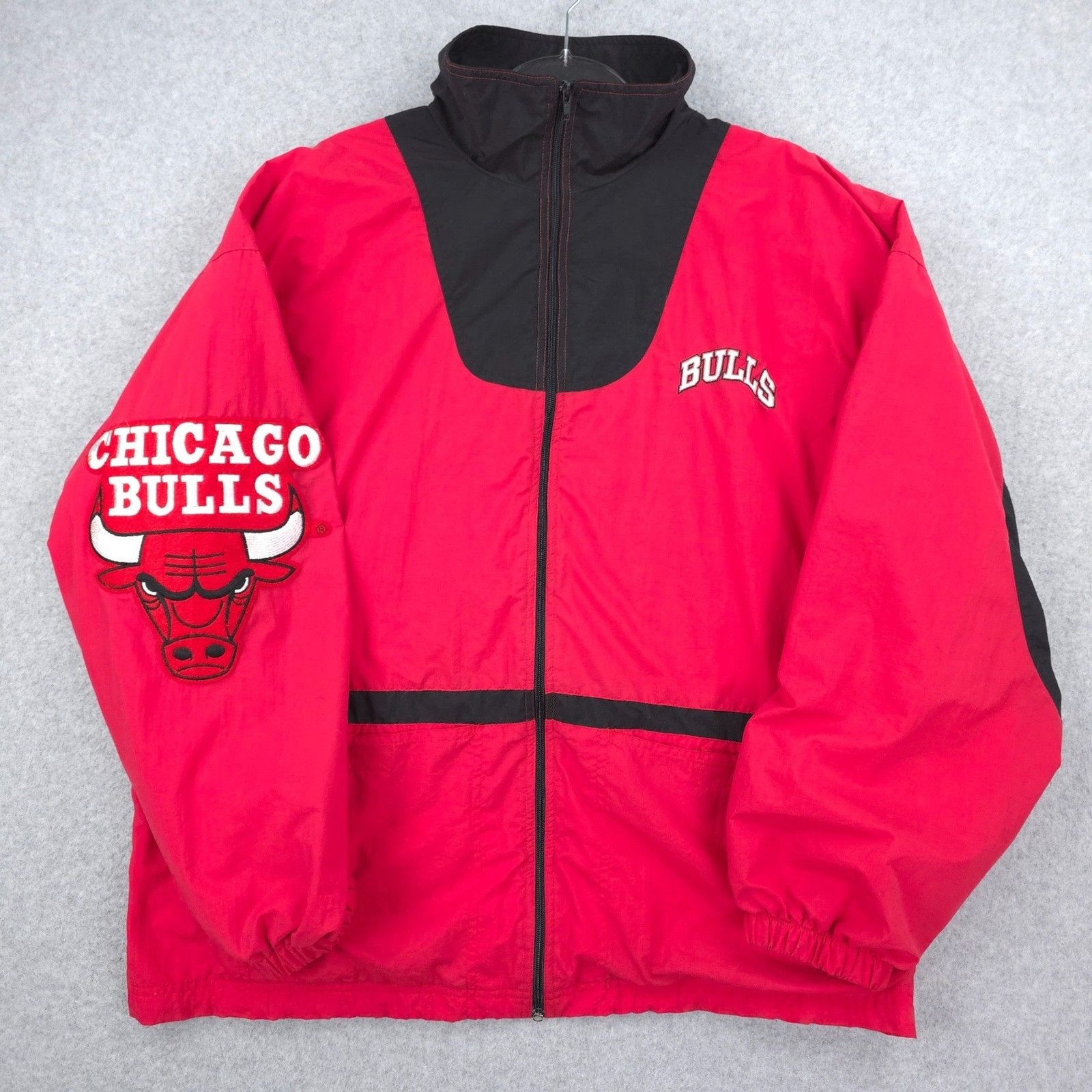 Vintage Chicago Bulls Jacket Mens Large 90s Unique Sports Generation Windbreaker Vintage Chicago Bulls Jacket Mens Large 90s Unique Sports Generation Windbreaker