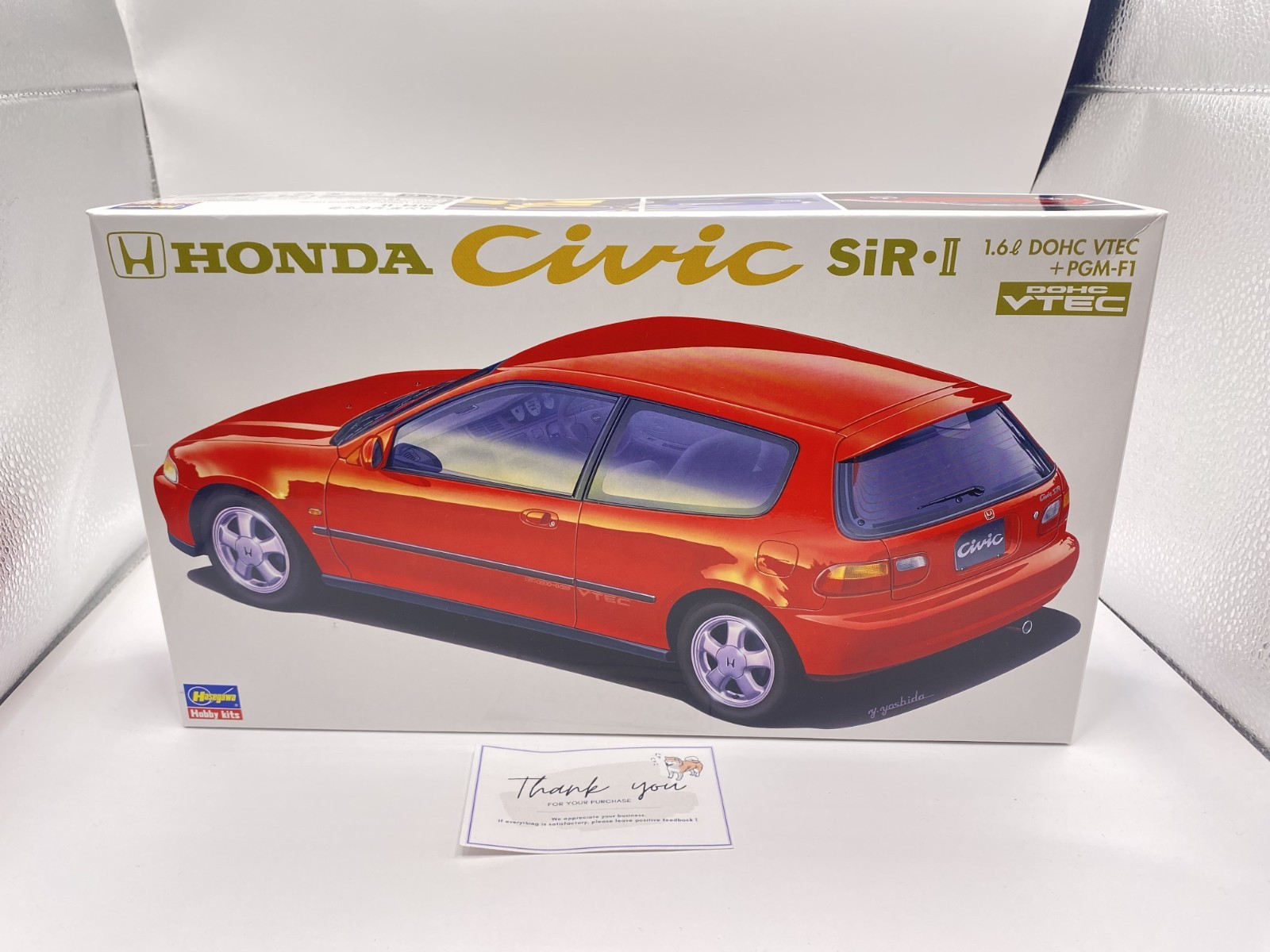Hasegawa 1/24 Scale Honda Civic SiR II Plastic Model Kit CD-6