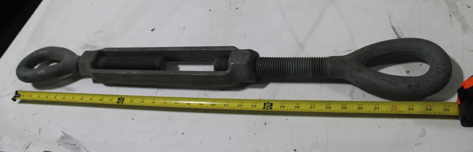 NEW LARGE Crosby Galv. Steel Turnbuckle NEW LARGE Crosby Galv. Steel Turnbuckle