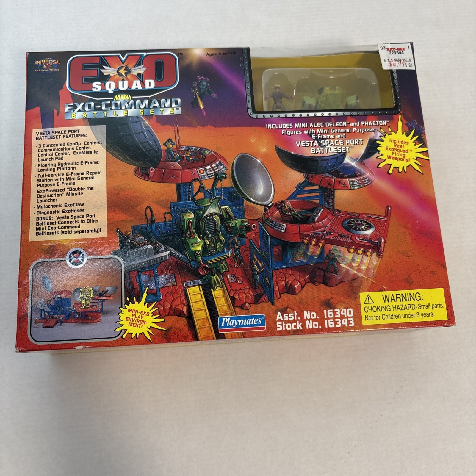 Playmates Exo Squad Mini Exo-Command Vesta Space Port Battleset Deleon Phaeton