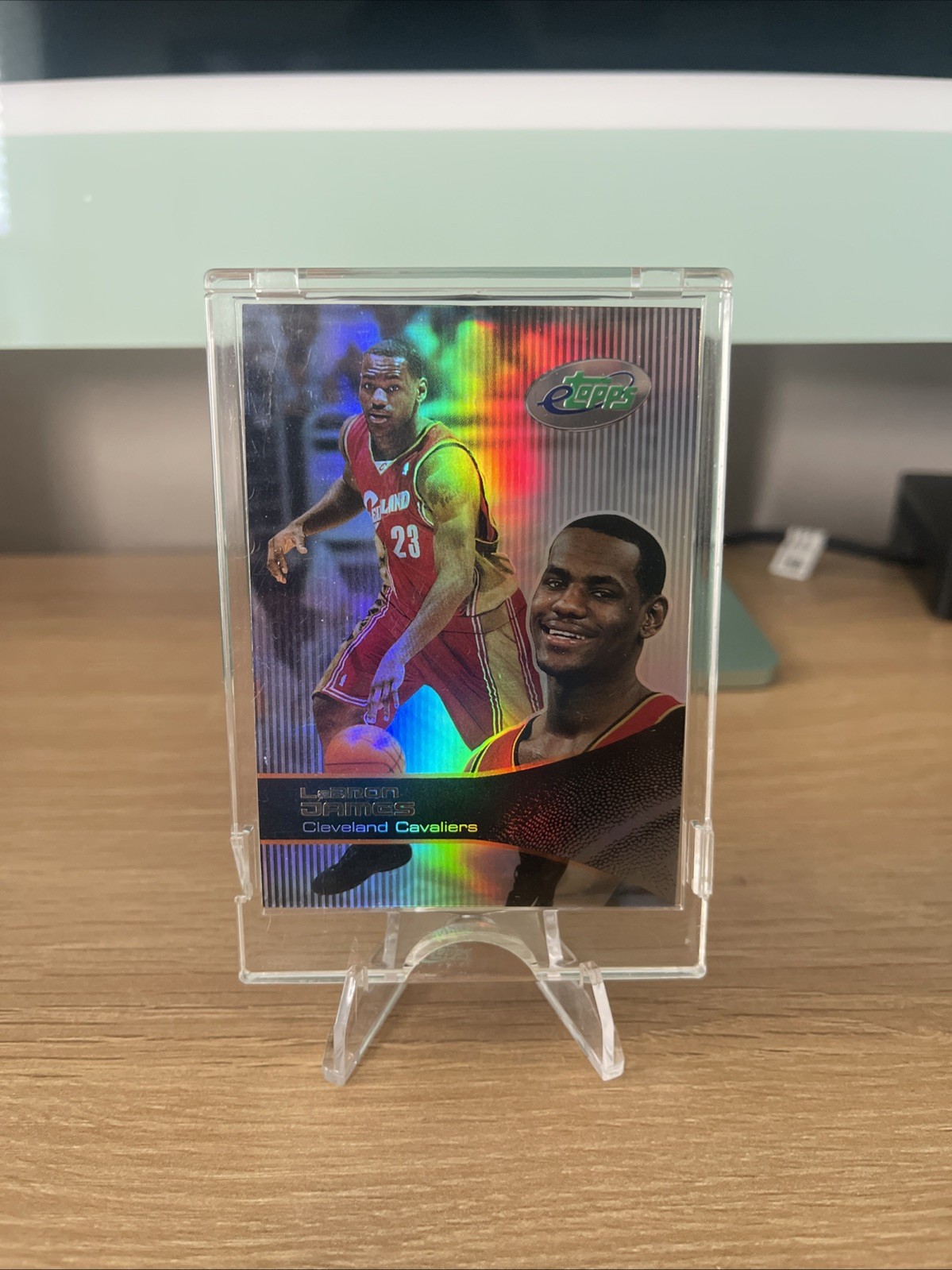 LEBRON JAMES 2003-04 Topps eTopps Rookie RC #43 Cavaliers Encased LEBRON JAMES 2003-04 Topps eTopps Rookie RC #43 Cavaliers Encased