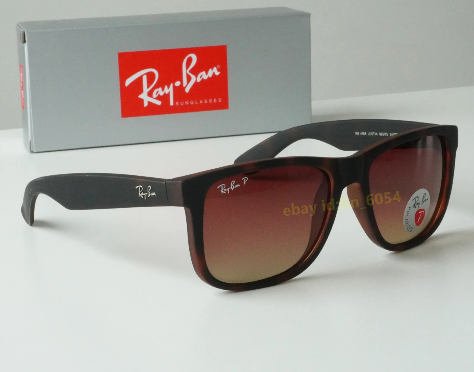 Ray-Ban Justin Classic Matte Havana/Brown Gradient Polarized 54 mm Sunglasses Ray-Ban Justin Classic Matte Havana/Brown Gradient Polarized 54 mm Sunglasses