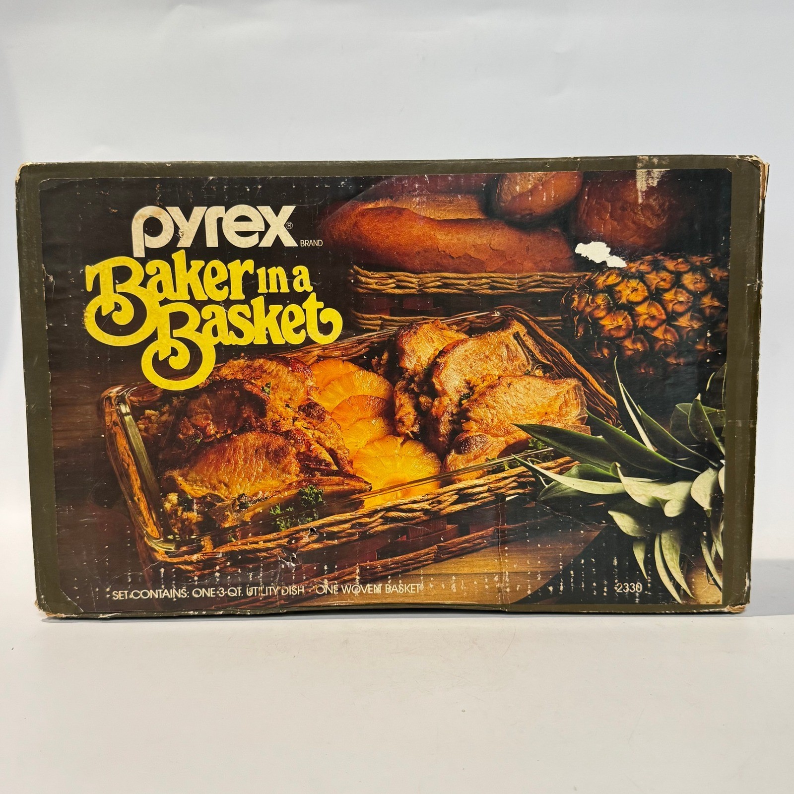 NEW Vintage Pyrex No 2330 Baker in a Basket 3qt Rectangular Casserole Dish NOS NEW Vintage Pyrex No 2330 Baker in a Basket 3qt Rectangular Casserole Dish NOS