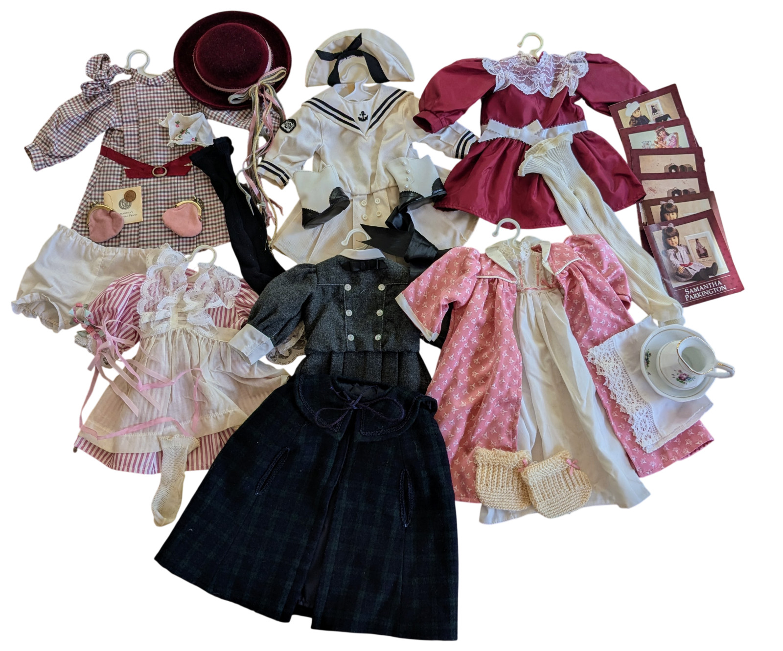 Vintage Pleasant Company American Girl Doll Samantha Lot - incl West Germany Tag Vintage Pleasant Company American Girl Doll Samantha Lot - incl West Germany Tag
