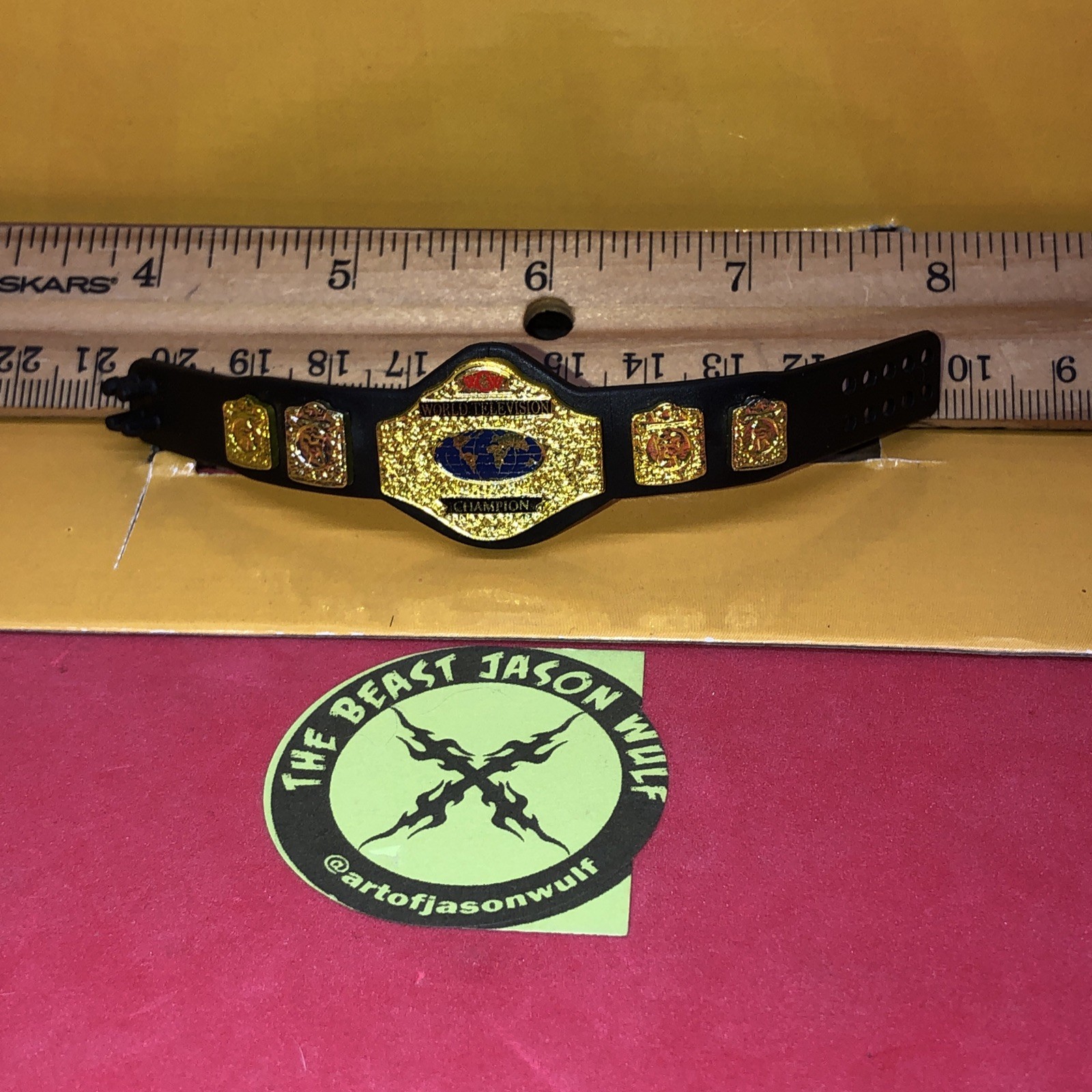 WWE Mattel Elite Wcw World Television Wrestling Figure Belt WWE Mattel Elite Wcw World Television Wrestling Figure Belt