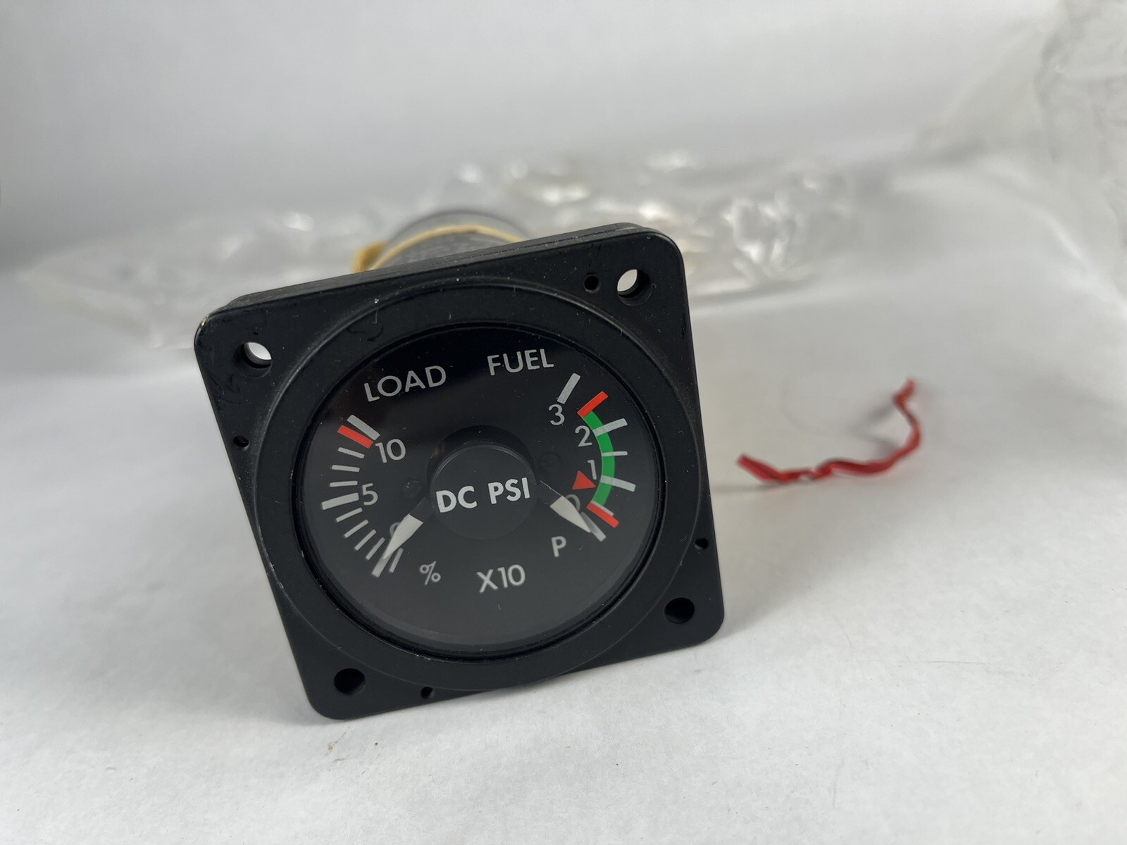 Bell Helicopter Indicator Fuel Press Loadmeter Overhauled 206-075-676-117 Gauge