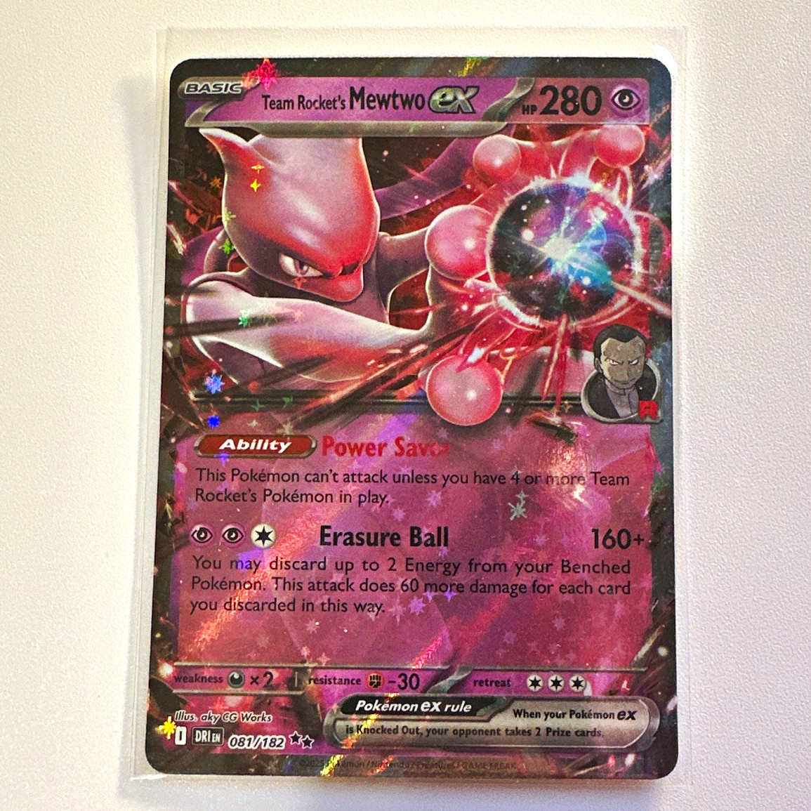 The Pokémon Company Team Rocket's Mewtwo ex 081/182 Sv10 Destined Rivals DR Holo The Pokémon Company Team Rocket's Mewtwo ex 081/182 Sv10 Destined Rivals DR Holo