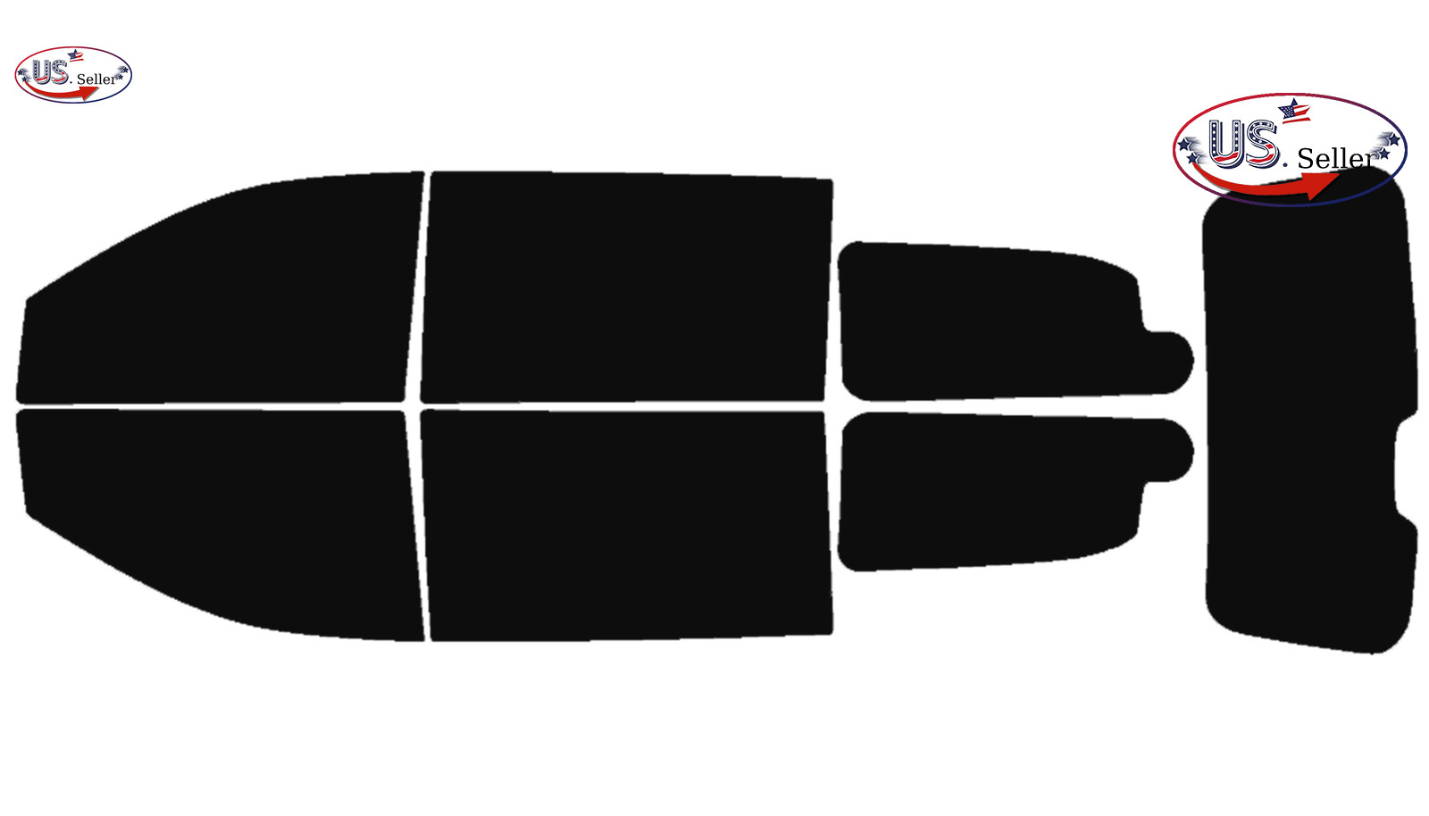 Window Privacy Film PreCut Window Tint 2Ply For 2008-2016 Chrysler Town&Country