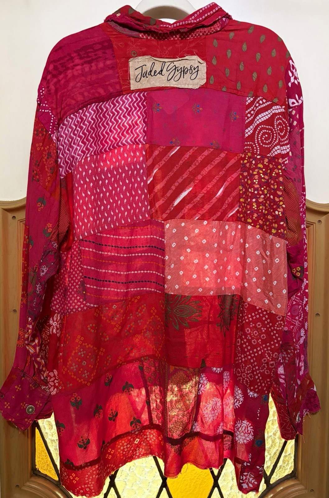Jaded Gypsy Magenta Patchwork Sunrise Top NWT Jaded Gypsy Magenta Patchwork Sunrise Top NWT